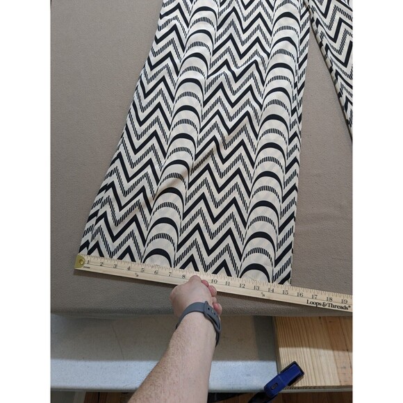 ARK & Co  Women’s Palazzo Pants Black & Stone 100% Polyester Size Large - Picture 10 of 12